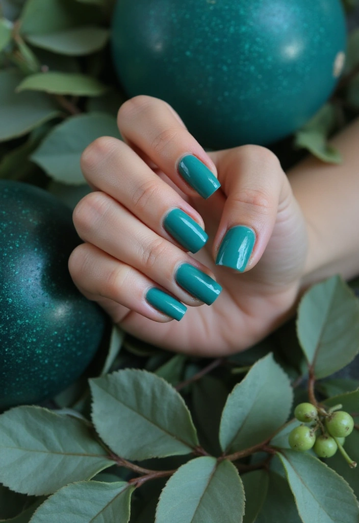 30 Must-Try Nail Colors for 2025: Get Ready to Turn Heads with #12! - 14. Rich Teal