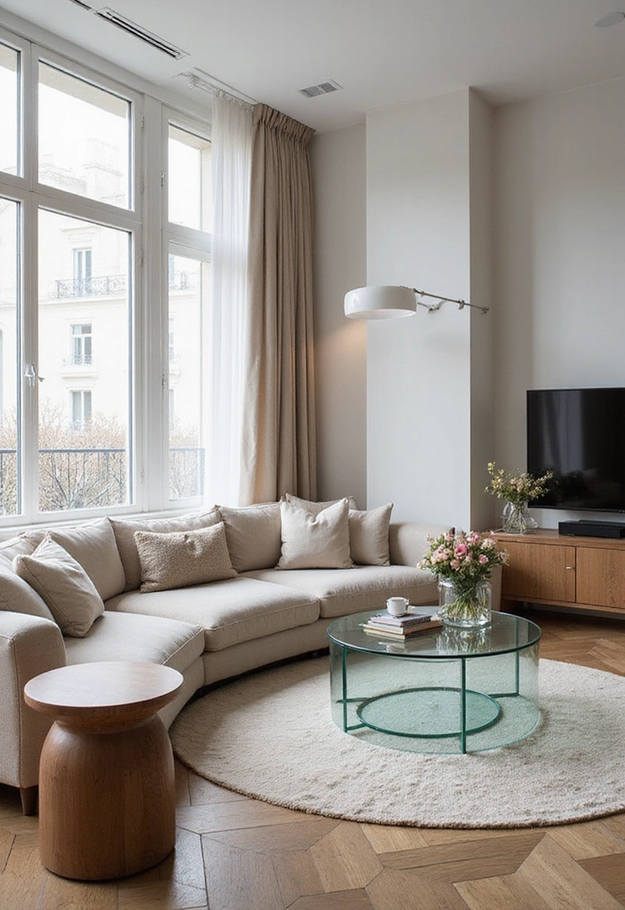 19 Small Apartment Decor Hacks That'll Make Your Space Feel Huge! - 11. Decorate with Glass
