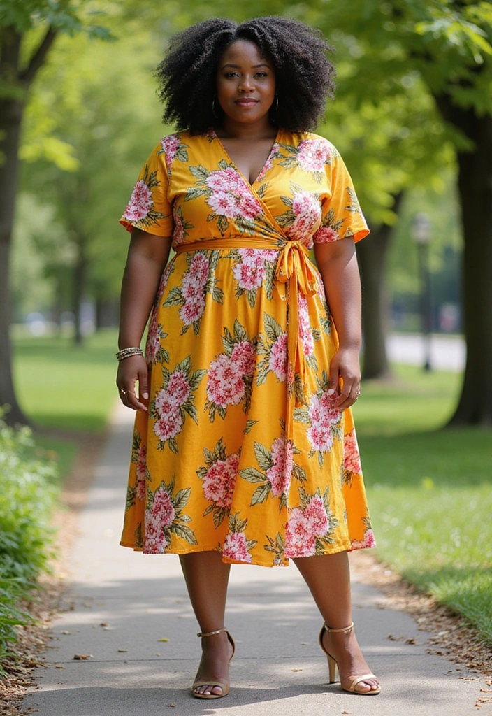 14 Flattering Plus Size Outfits That'll Boost Your Confidence (Wait Until You See #9!) - 1. The Classic Wrap Dress