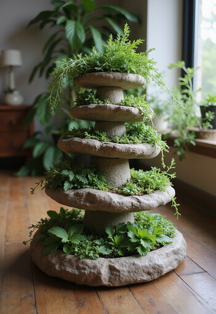 12 Aromatic Herb Garden Ideas You Can Grow Indoors (Even in a Tiny Apartment!) - 3. Herb Spiral