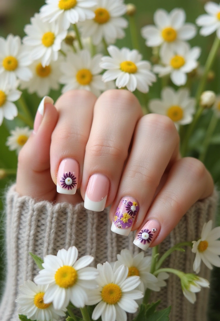 12 Festive French Tip Nails for Every Occasion (You Won't Believe #5!) - 2. Spring Blossom Burst