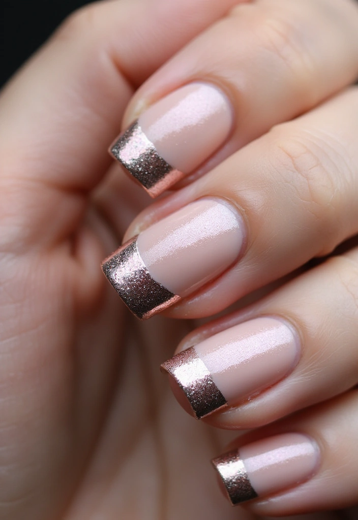 18 Creative French Nail Art Techniques You Didn't Know You Needed! - 7. Foil French Tips