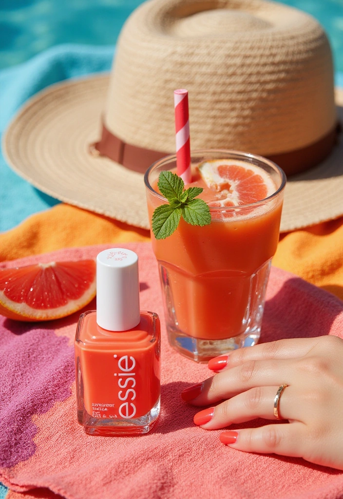 13 Best Summer Nail Polishes for 2025 That Will Change Your Manicure Game! - 2. Sun-kissed Coral by Essie
