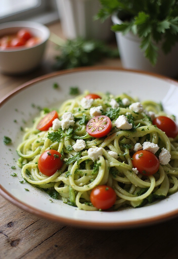 9 Light Summer Salad Recipes You Can Whip Up in Minutes! - 9. Zucchini Noodle Salad