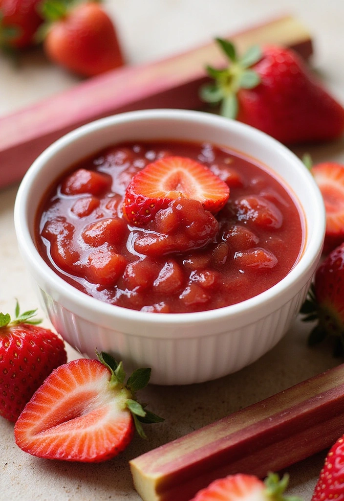 8 Tangy Rhubarb Sauce Recipes That’ll Elevate Any Dish (You Need #5!) - 6. Strawberry Rhubarb Sauce