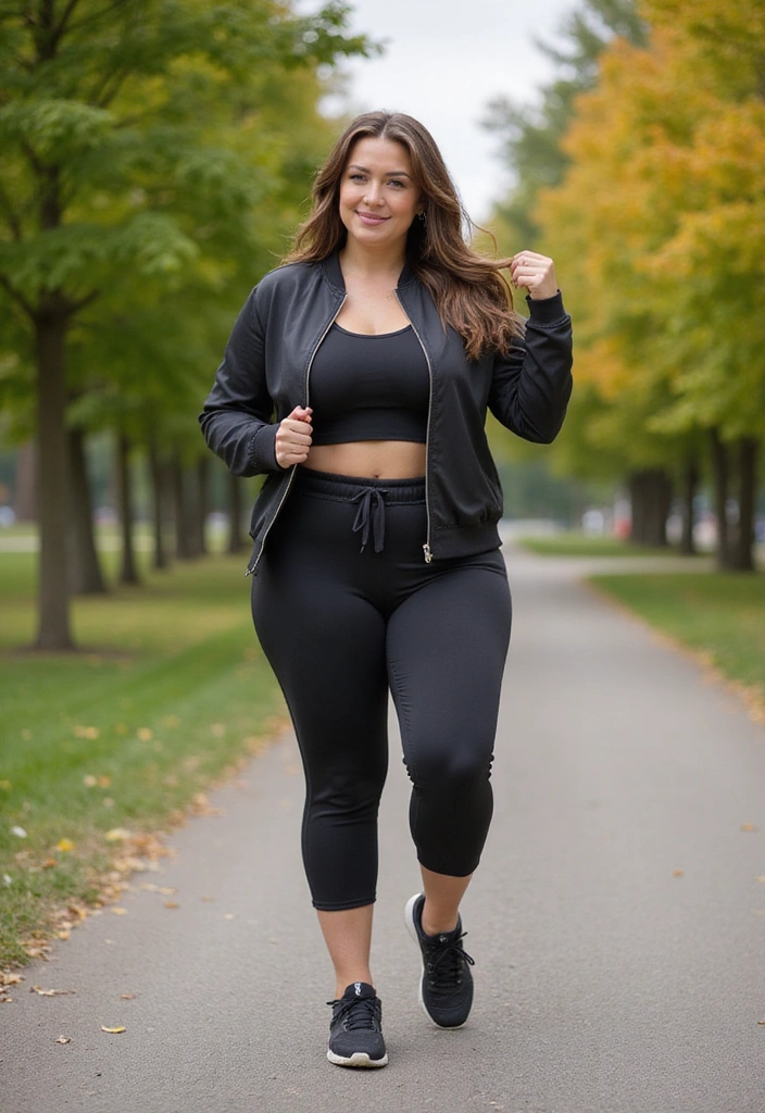 14 Flattering Plus Size Outfits That'll Boost Your Confidence (Wait Until You See #9!) - 7. Sporty Chic Athleisure