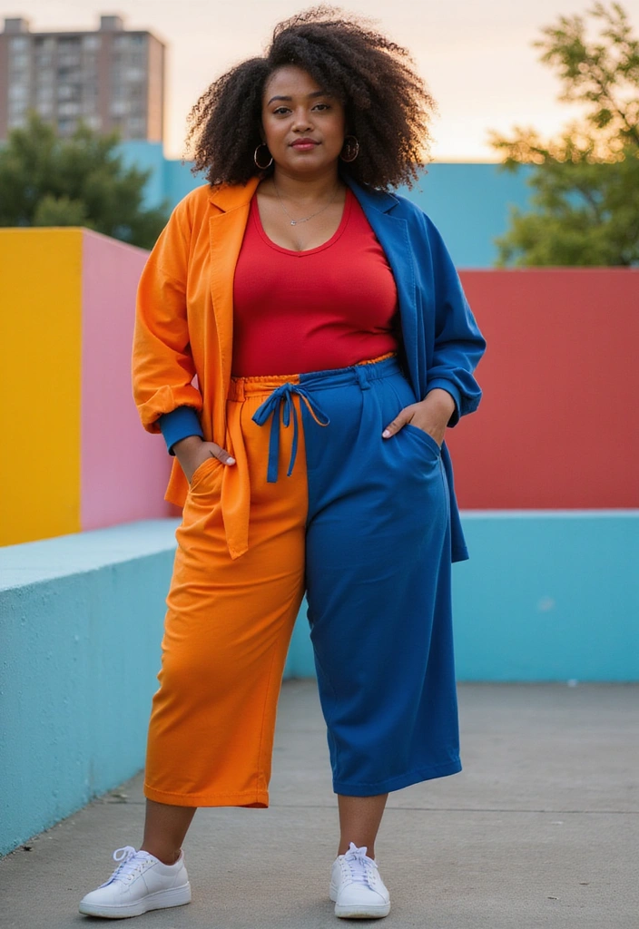 14 Flattering Plus Size Outfits That'll Boost Your Confidence (Wait Until You See #9!) - 14. Bold Color Blocking