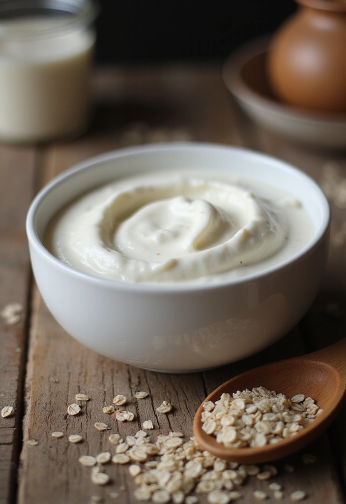 16 DIY Face Masks for Every Skin Type (Your Skin Will Thank You for #9!) - 2. Yogurt and Oatmeal Mask for Sensitive Skin
