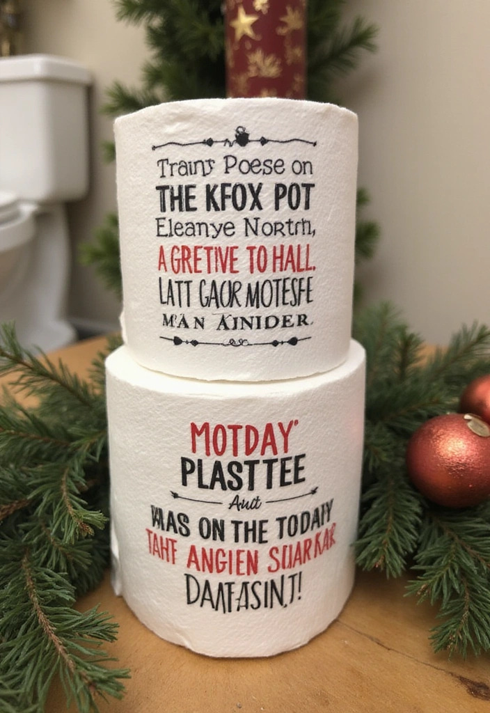 25 Hilariously Unique White Elephant Gifts That'll Steal the Show (You'll Be Laughing at #12!) - 3. Funny Toilet Paper Roll