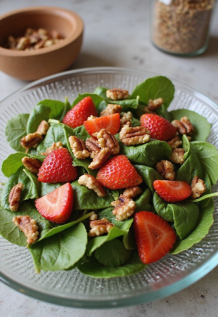 9 Light Summer Salad Recipes You Can Whip Up in Minutes! - 4. Spinach Strawberry Salad