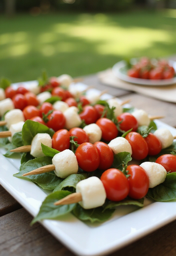 15 Easy Summer Meals That'll Make You Wonder How You Ever Lived Without Them! - 2. Caprese Skewers