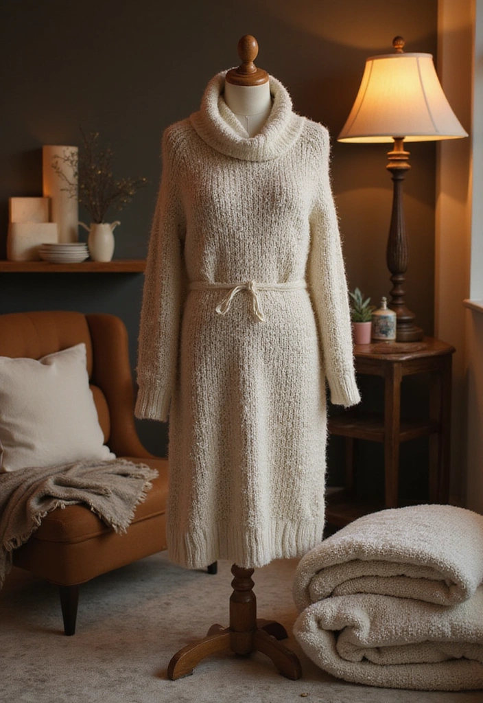 14 Cozy Outfits That'll Make You Feel Like You're Wrapped in a Blanket (So Snug!) - 14. Cozy Sweater Dresses