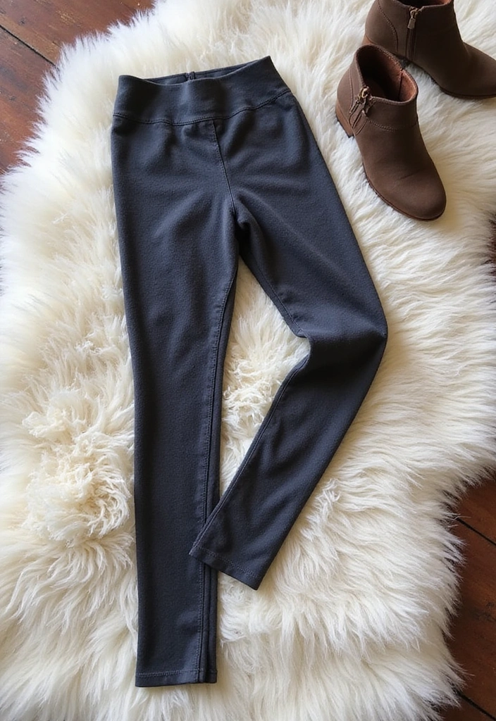 14 Cozy Outfits That'll Make You Feel Like You're Wrapped in a Blanket (So Snug!) - 6. Fleece-Lined Leggings