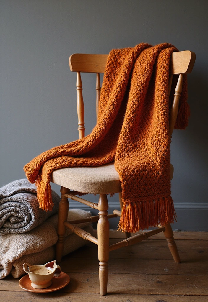 14 Cozy Outfits That'll Make You Feel Like You're Wrapped in a Blanket (So Snug!) - 7. Chunky Knit Scarves